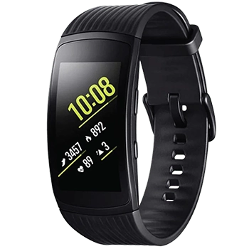مچ بند هوشمند سامسونگ مدل Gear Fit 2 Pro Black سایز بزرگ